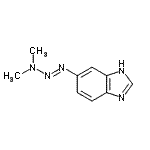 CAS 登录号：381208-72-6， 6-[(1E)-3,3-二甲基-1-三氮烯-1-基]-1H-苯并咪唑