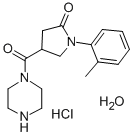 CAS 登录号:38160-12-2, 1-(2-甲基苯基)-4-(哌嗪-1-羰基)吡咯烷-2-酮盐酸盐