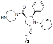 CAS 登录号：38160-37-1， (4R,5S)-1,5-二苯基-4-(哌嗪-1-羰基)吡咯烷-2-酮盐酸盐