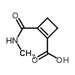 CAS 登录号：38197-76-1， 2-(甲基氨基甲酰)-1-环丁烯-1-羧酸