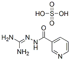 CAS 登录号：38261-24-4， N-(二氨基亚甲基氨基)吡啶-3-甲酰胺硫酸盐