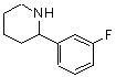CAS 登录号：383128-42-5， 2-(3-氟苯基)哌啶