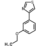 CAS 登录号：383145-49-1， 4-(3-乙氧基苯基)-1,3-噻唑