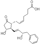 CAS 登录号：38315-44-5， (5Z)-7-{(1R,2R,3R)-3-羟基-2-[(3S)-3-羟基-4-苯基-1-丁烯-1-基]-5-氧代环戊基}-5-庚烯酸