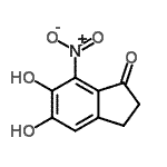 CAS 登录号：383382-47-6， 5,6-二羟基-7-硝基-1-茚满酮