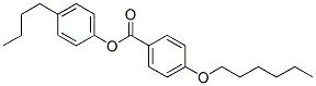 CAS 登录号：38444-08-5， (4-丁基苯基)4-己氧基苯甲酸酯