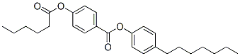 CAS 登录号：38444-29-0， (4-庚基苯基)4-己酰氧基苯甲酸酯