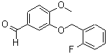 CAS 登录号：384857-20-9， 3-[(2-氟苄基)氧基]-4-甲氧基苯甲醛
