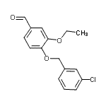 CAS 登录号：384857-22-1， 4-[(3-氯苄基)氧基]-3-乙氧基苯甲醛