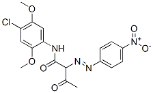 CAS 登录号：38489-19-9， N-(4-氯-2,5-二甲氧基苯基)-2-(4-硝基苯基)偶氮-3-氧代丁酰胺