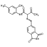 CAS 登录号：38489-24-6， N-(2,4-二甲基苯基)-2-[(1,3-二氧代-2,3-二氢-1H-异吲哚-5-基)偶氮]-3-氧代丁酰胺