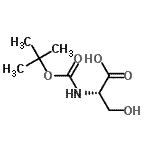 CAS 登录号：3850-40-6， N-{[(2-甲基-2-丙基)氧基]羰基}-L-丝氨酸
