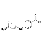 CAS 登录号：385406-46-2， 4-[(2E)-2-(2-甲基-2-丙烯-1-亚基)肼基]苯甲酸