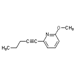 CAS#: 385825-97-8, 2-Methoxy-6-(1-Pentyn-1-Yl)Pyridine