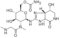 CAS#: 38621-52-2, [4-Hydroxy-2-(Hydroxymethyl)-6-[(7-Hydroxy-4-Oxo-1,3a,5,6,7,7a-Hexahydroimidazo[4,5-c]Pyridin-2-Yl)Amino]-5-[Methyl-(2-Methylaminoacetyl)Amino]Oxan-3-Yl] Carbamate