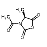 CAS 登录号：386767-18-6， (4S)-3-乙酰基-4-甲基-1,3-恶唑烷-2,5-二酮