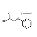 CAS 登录号：387350-44-9， {[4-(三氟甲基)-3-吡啶基]硫基}乙酸