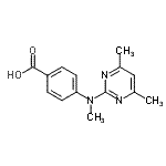 CAS 登录号：387350-50-7， 4-[(4,6-二甲基-2-嘧啶基)(甲基)氨基]苯甲酸
