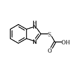 CAS 登录号：387362-51-8， S-1H-苯并咪唑-2-基氢碳o硫代酸酯