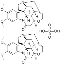 CAS 登录号：38741-38-7， 番木鳖碱硫酸盐.