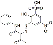 CAS 登录号：38850-01-0， 5-[[1,3-二氧代-1-(苯基氨基)丁烷-2-基]亚肼基]-3-硝基-6-氧代环己-1,3-二烯-1-磺酸