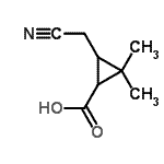 CAS 登录号：388623-23-2， 3-(氰基甲基)-2,2-二甲基环丙烷羧酸