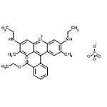 CAS 登录号：38875-96-6， 乙基2-[3,6-二(乙基氨基)-2,7-二甲基-氧杂蒽-10-鎓-9-基]苯甲酸酯磷酸酯
