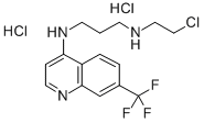 CAS 登录号：38914-93-1， N'-(2-氯乙基)-N-[7-(三氟甲基)喹啉-4-基]丙烷-1,3-二胺二盐酸盐