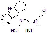 CAS 登录号：38915-05-8， N'-(2-氯乙基)-N,N'-二甲基-N-(1,2,3,4-四氢吖啶-9-基)乙烷-1,2-二胺二盐酸盐