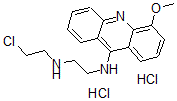 CAS 登录号：38915-11-6， N'-(2-氯乙基)-N-(4-甲氧基吖啶-9-基)乙烷-1,2-二胺二盐酸盐