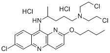 CAS#: 38915-45-6, N'-(2-Butoxy-7-Chloropyrido[3,2-b]Quinolin-10-Yl)-N,N-Bis(2-Chloroethyl)Pentane-1,4-Diamine Dihydrochloride