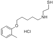 CAS 登录号：38920-67-1， 2-[5-(2-甲基苯氧基)戊基氨基]乙硫醇盐酸盐