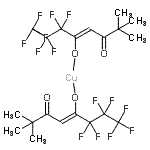 CAS#: 38926-19-1, Copper(2+) Bis[(4Z)-1,1,1,2,2,3,3-Heptafluoro-7,7-Dimethyl-6-Oxo-4-Octen-4-Olate]