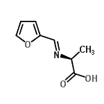 CAS 登录号：389827-59-2， (E)-N-(2-呋喃基亚甲基)-L-丙氨酸