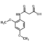 CAS 登录号：38989-32-1， 3-[(2,4-二甲氧基苯基)氨基]-3-氧代丙酸