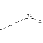 CAS 登录号:39043-53-3, 2-(1-十七碳烯-1-基)-1-(2-羟基乙基)-4,5-二氢-1H-咪唑-1-鎓乙酸盐