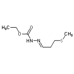 CAS 登录号：391258-17-6， 乙基(2E)-2-[3-(甲硫基)亚丙基]肼羧酸酯