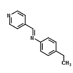 CAS 登录号：391609-31-7， (E)-N-(4-乙基苯基)-1-(4-吡啶基)甲亚胺
