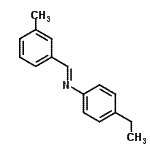 CAS 登录号：391609-56-6， (E)-N-(4-乙基苯基)-1-(3-甲基苯基)甲亚胺