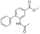 CAS 登录号：39180-38-6， 3-乙酰氨基-4-苯基苯甲酸甲酯
