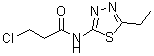 CAS 登录号：391864-01-0， 3-氯-N-(5-乙基-1,3,4-噻二唑-2-基)丙酰胺