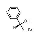 CAS 登录号：391902-10-6， (1S)-2-溴-1-(3-吡啶基)乙醇