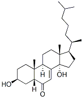CAS#: 39219-57-3, (3S,5R,9R,10R,13R,17R)-3,14-Dihydroxy-10,13-Dimethyl-17-[(2R)-6-Methylheptan-2-Yl]-2,3,4,5,9,11,12,15,16,17-Decahydro-1H-Cyclopenta[a]Phenanthren-6-One