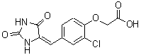 CAS#: 392696-01-4, {2-Chloro-4-[(E)-(2,5-Dioxo-4-Imidazolidinylidene)Methyl]Phenoxy}Acetic Acid