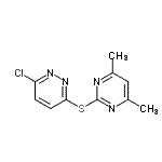 CAS 登录号：393183-65-8， 3-氯-6-[(4,6-二甲基-2-嘧啶基)硫基]哒嗪