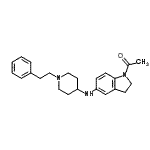 CAS 登录号：394653-85-1， 1-(5-{[1-(2-苯基乙基)-4-哌啶基]氨基}-2,3-二氢-1H-吲哚-1-基)乙酮