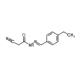CAS#: 394666-10-5, 2-Cyano-N'-[(E)-(4-Ethylphenyl)Methylene]Acetohydrazide