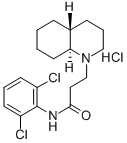 CAS 登录号：39493-95-3， 3-[(4aR,8aS)-3,4,4a,5,6,7,8,8a-八氢-2H-喹啉-1-基]-N-(2,6-二氯苯基)丙酰胺盐酸盐