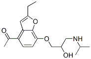 CAS 登录号：39544-02-0， 1-[2-乙基-7-[2-羟基-3-(丙-2-基氨基)丙氧基]-1-苯并呋喃-4-基]乙酮