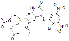 CAS#: 3956-55-6, 2-[[5-Acetamido-4-(2-Bromo-3,5-Dinitrophenyl)Diazenyl-2-Ethoxyphenyl]-(2-Acetyloxyethyl)Amino]Ethyl Acetate